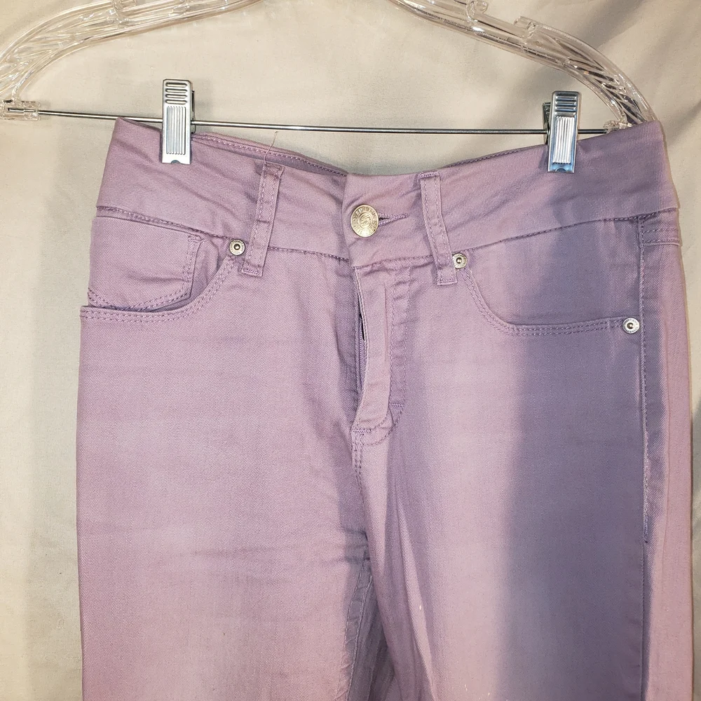 Seven7 Lilac Skinny Ankle Tummyless Denim Pants - 8 - Picture 3 of 9